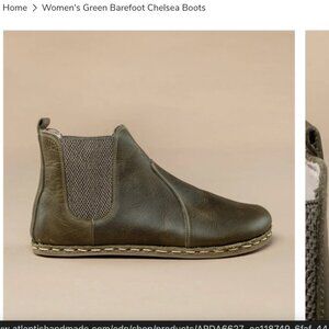 Atlantis barefoot chelsea boots (green)